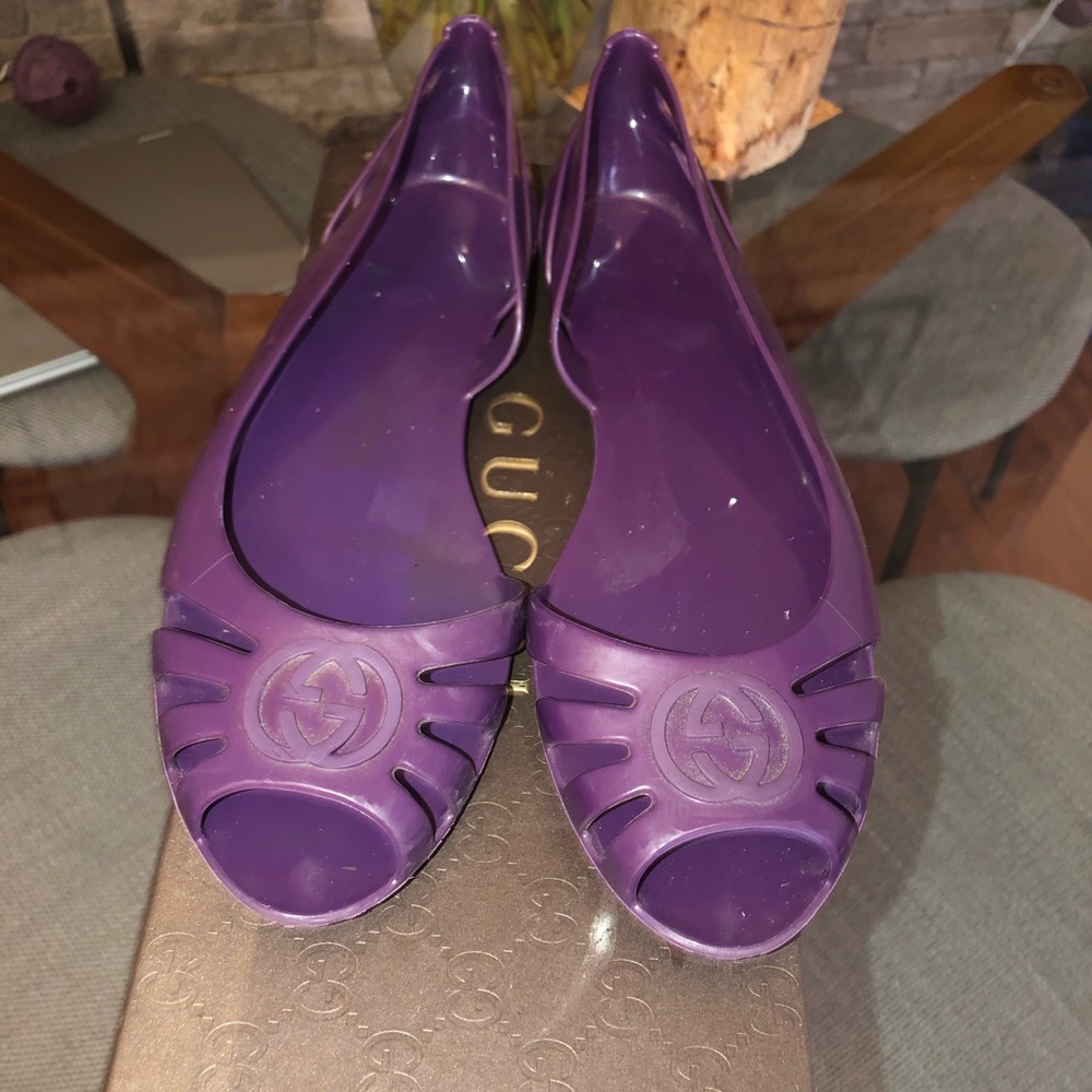 Gucci Marola Jelly Flats | Purple